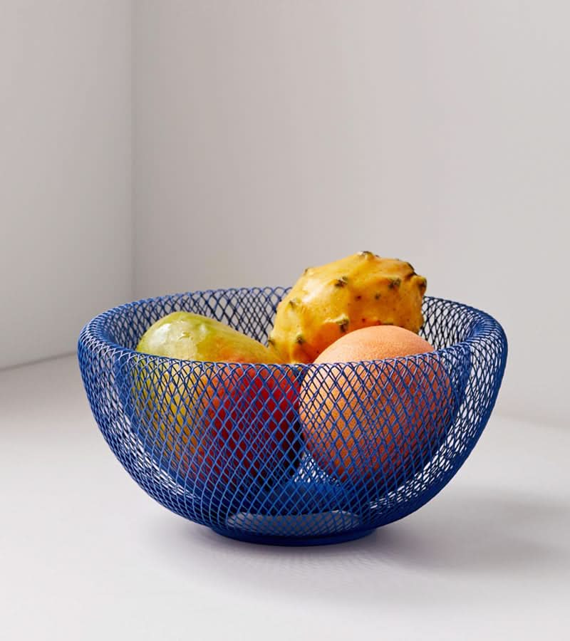 Skanto | Stålmesh Fruktkurv med Ventilasjon for Fersk Oppbevaring