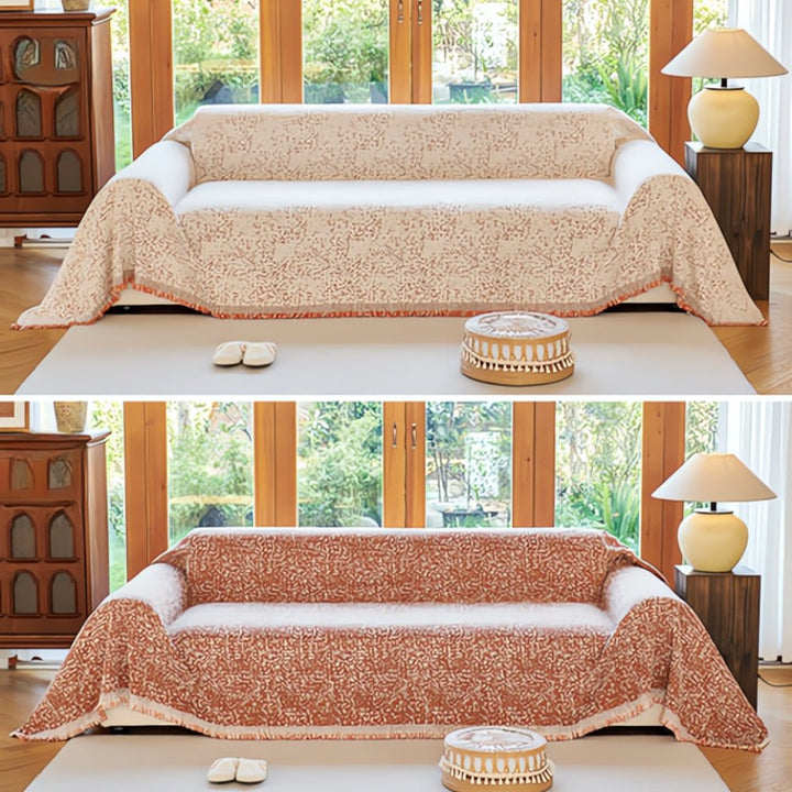 Skanto | CozyNest – Vendbar Mikrofiber Sofa Trekk, Antiskli og Lett Pleie