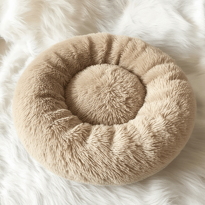 Skanto | COZYPET – Beroligende Hundeseng med Plysj Fuskepels & Avtagbart Trekk