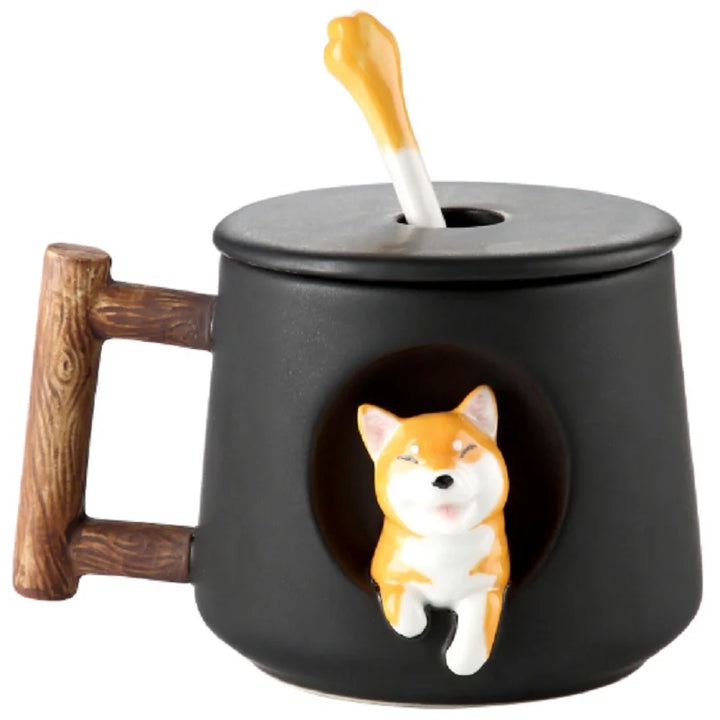 Kreativ Tegneserie Kaffe- og Te-Kopp Søt 3D Keramisk Kaffe-Krus | Skanto