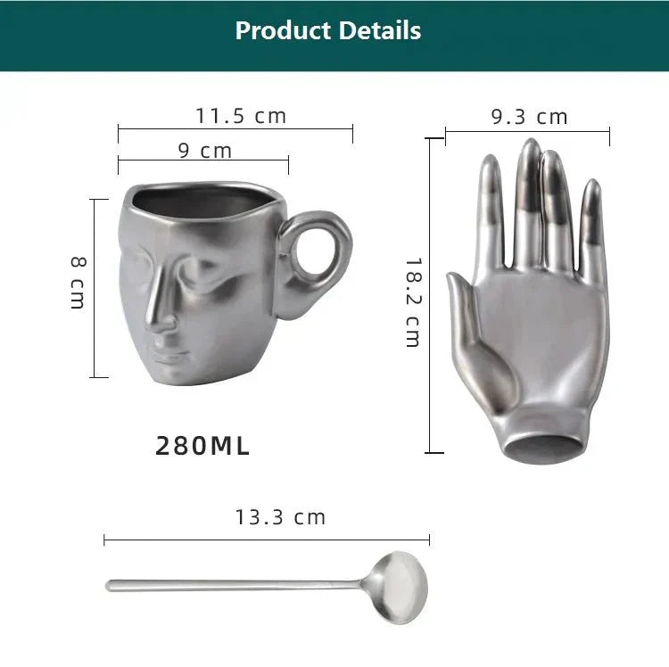 Skanto | Kaffe koppsett med minimalistisk ansiktsform