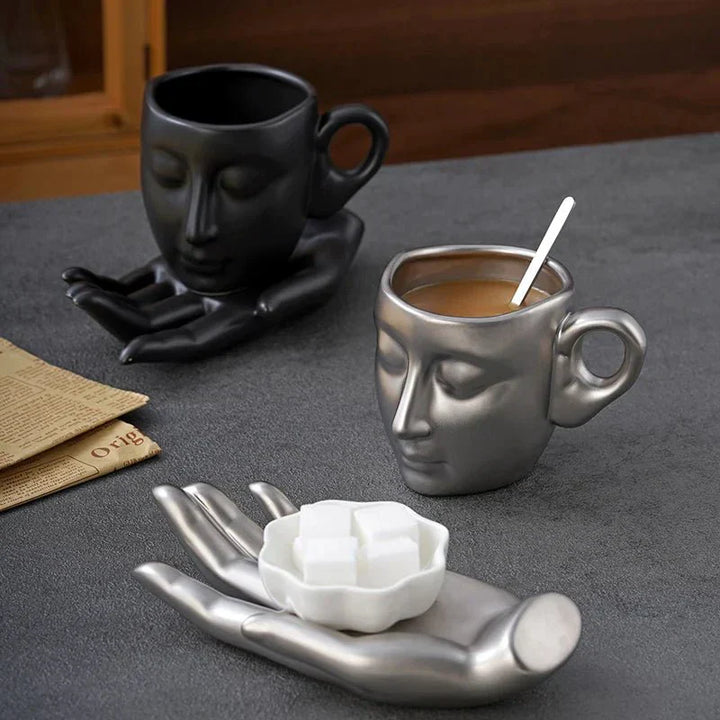 Skanto | Kaffe koppsett med minimalistisk ansiktsform