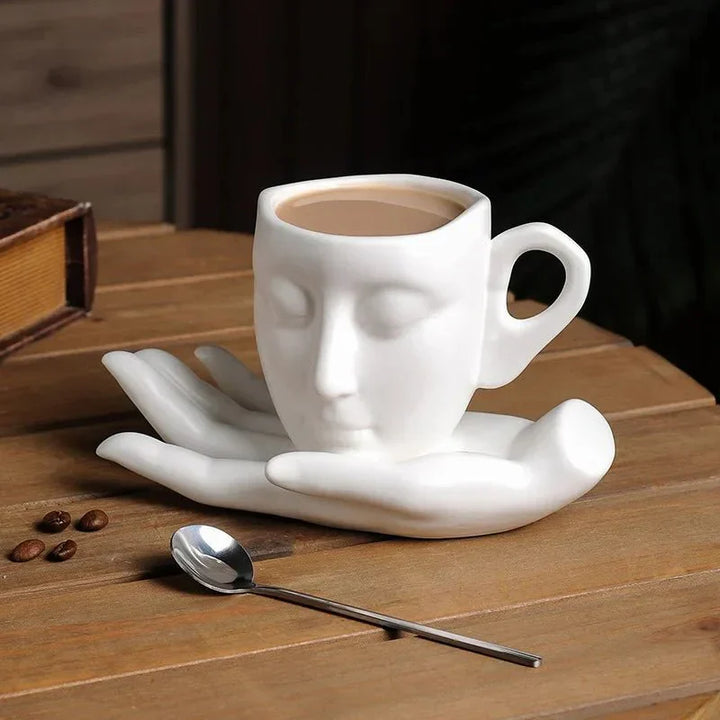 Skanto | Kaffe koppsett med minimalistisk ansiktsform