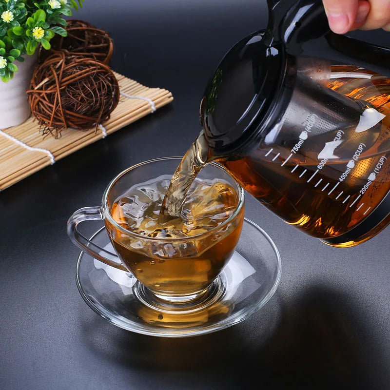 Kreativ Glass Teapot med avtakbart stål infuserfilter tekjele | Skanto