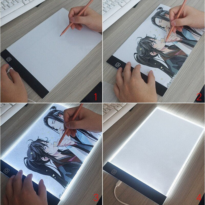Skanto | Kreativ Leketøy A4 LED ACRYLIC TEGNEBORD