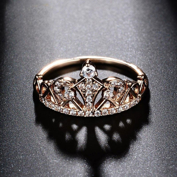 Cubic Zirconia Prinsesse Krone Ring | Skanto