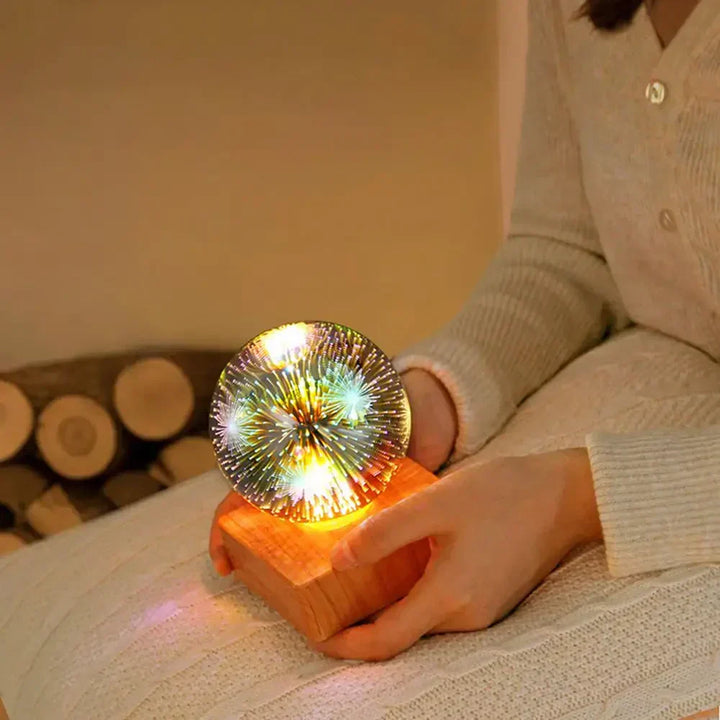 Skanto | Krystallkulelampe med 3D Fyrverkerieffekt - StarburstGlow