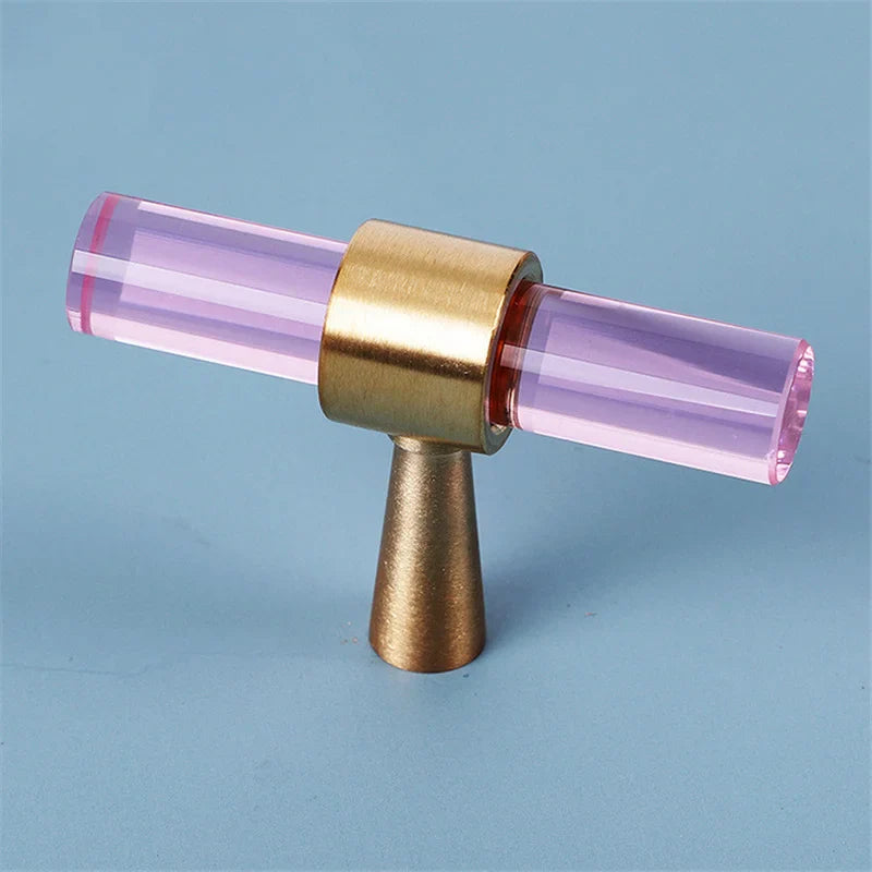 Crystal Cabinet Drawer Handle and Door Knob Small T Bar Handle | Skanto