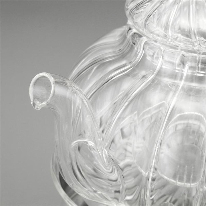 Skanto | Krystallklar Glass Tekanne Sett