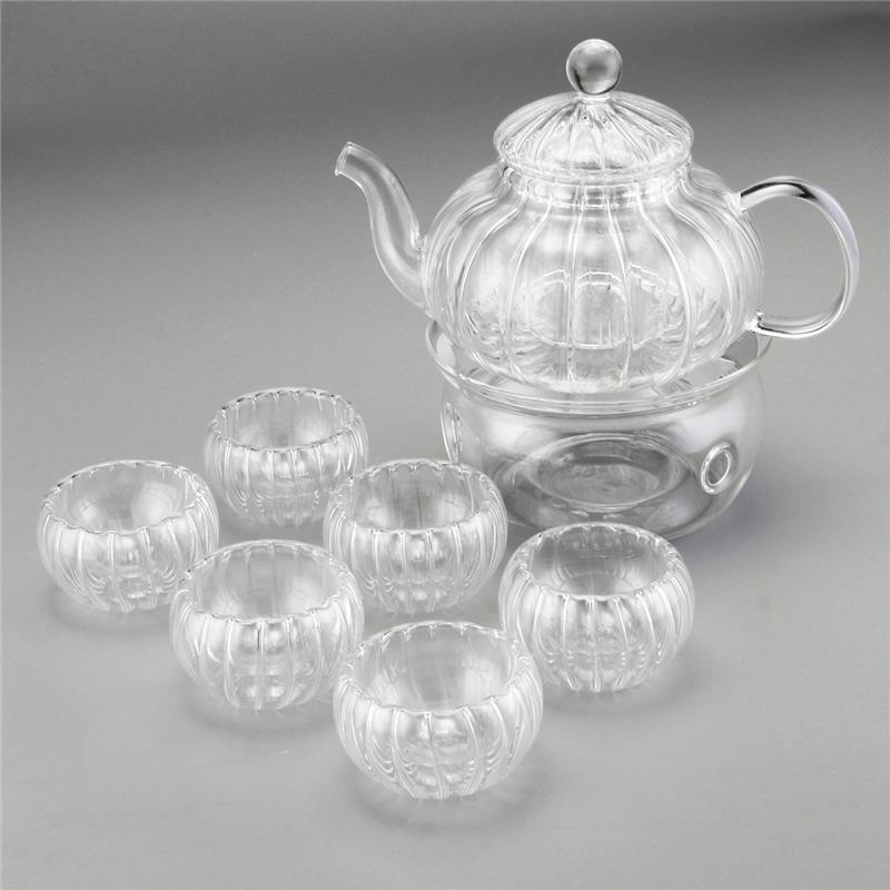 Skanto | Krystallklar Glass Tekanne Sett