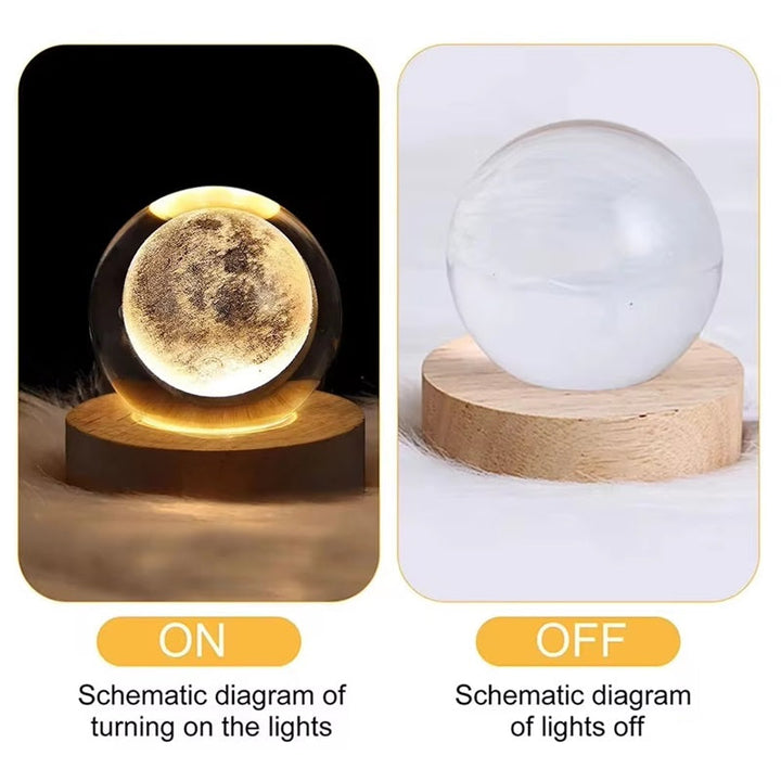 Skanto | 3D Krystallkule Lampe