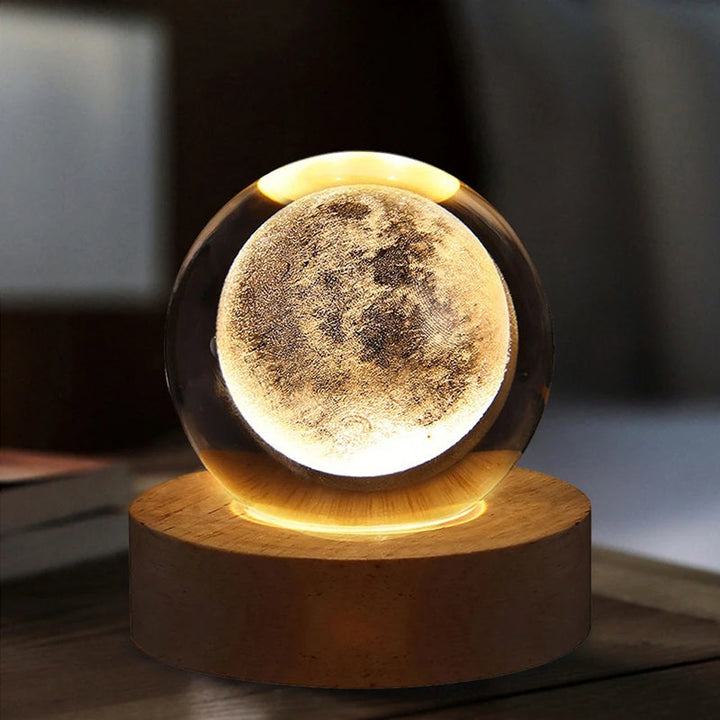 Skanto | 3D Krystallkule Lampe