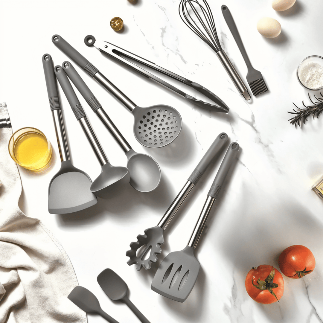 Skanto | MEALMAKER SET – 12-delt silikon kjøkkenverktøy samling for non-stick matlaging