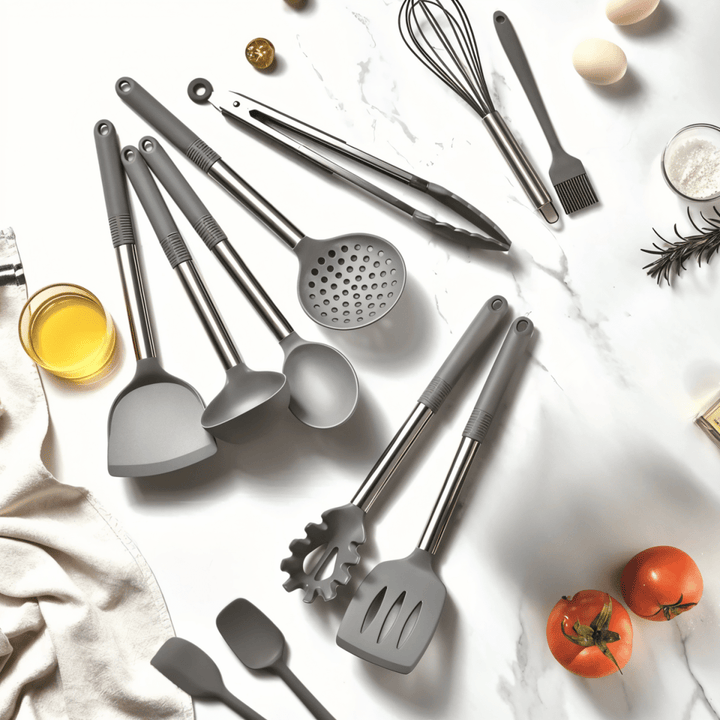 Skanto | MEALMAKER SET – 12-delt silikon kjøkkenverktøy samling for non-stick matlaging