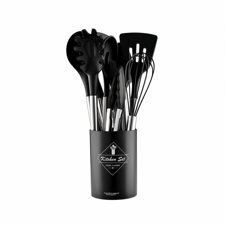 Skanto | MEALMAKER SET – 12-delt silikon kjøkkenverktøy samling for non-stick matlaging