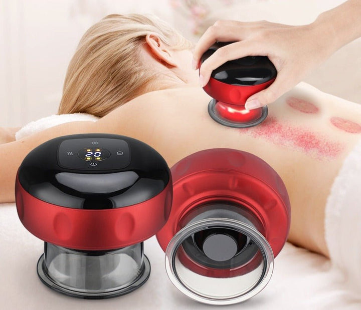 CuppingRelief – Elektrisk Schröpftherapie-sett for smertelindring og cellulittredusering