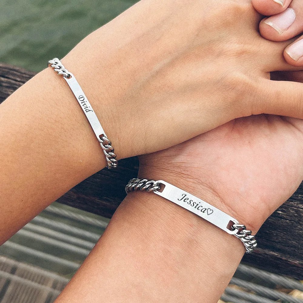 Skanto | Tilpassede kubanske lenke navnebånd armbånd