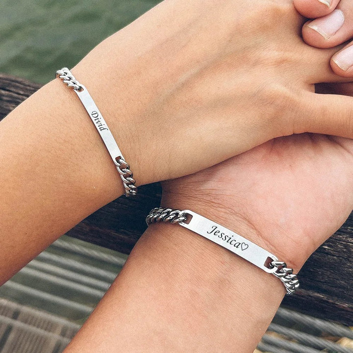 Skanto | Tilpassede kubanske lenke navnebånd armbånd