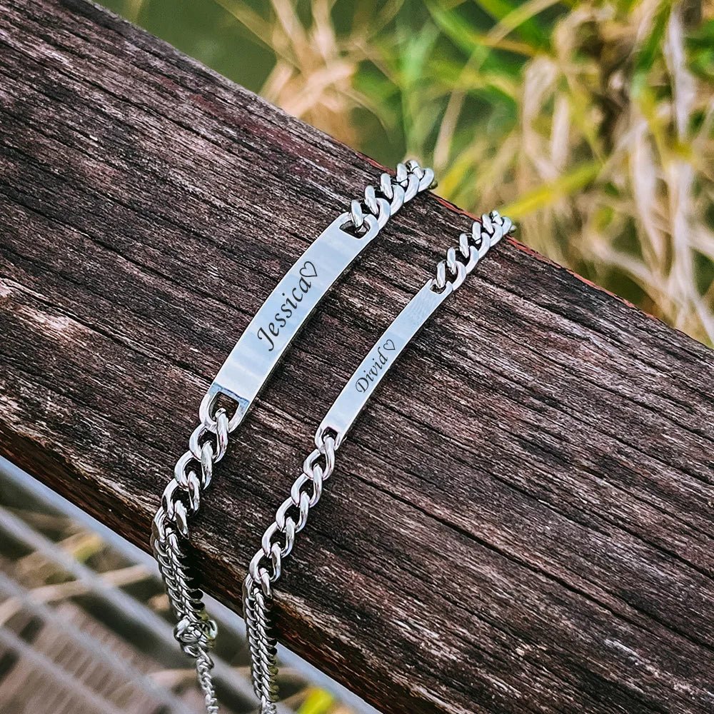 Skanto | Tilpassede kubanske lenke navnebånd armbånd