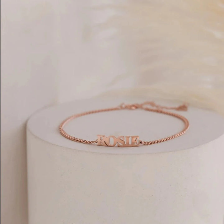 Skanto | Tilpasset Navn Kjede Armbånd