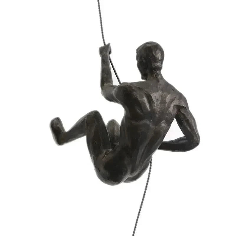 Skanto | Klatrende Mann Vegg Skulptur Sett – Moderne Harpiks Kunst