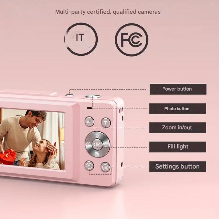 Skanto | Vintage Digital Camera – Snapora | Retro Style Compact Camera with 1080p HD