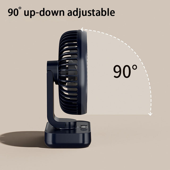 Bærbar oppladbar USB-bordvifte med 4 hastigheter | Skanto