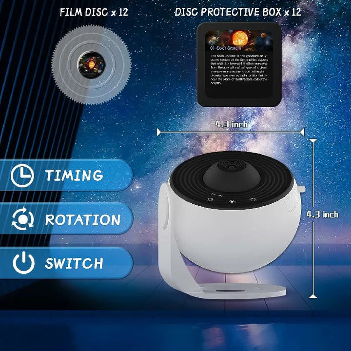Skanto | 360° AstroLuxe Stjerneprojektor — Forvandl rommet ditt til din personlige avslapningsgalakse full av magiske stjerneløyeblikk