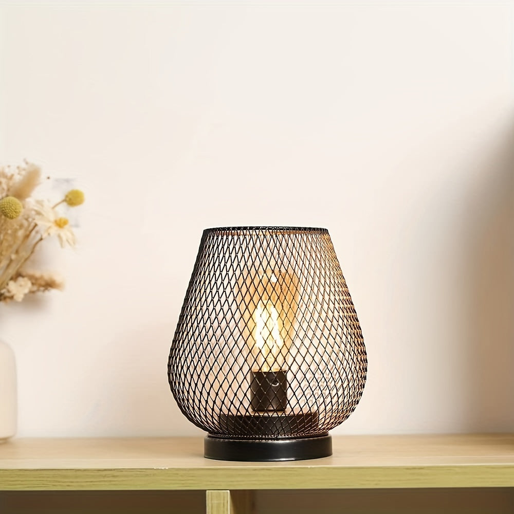 Skanto | RusticMesh Bordlampe Sett – Industriell Stil og Atmosfærisk Belysning