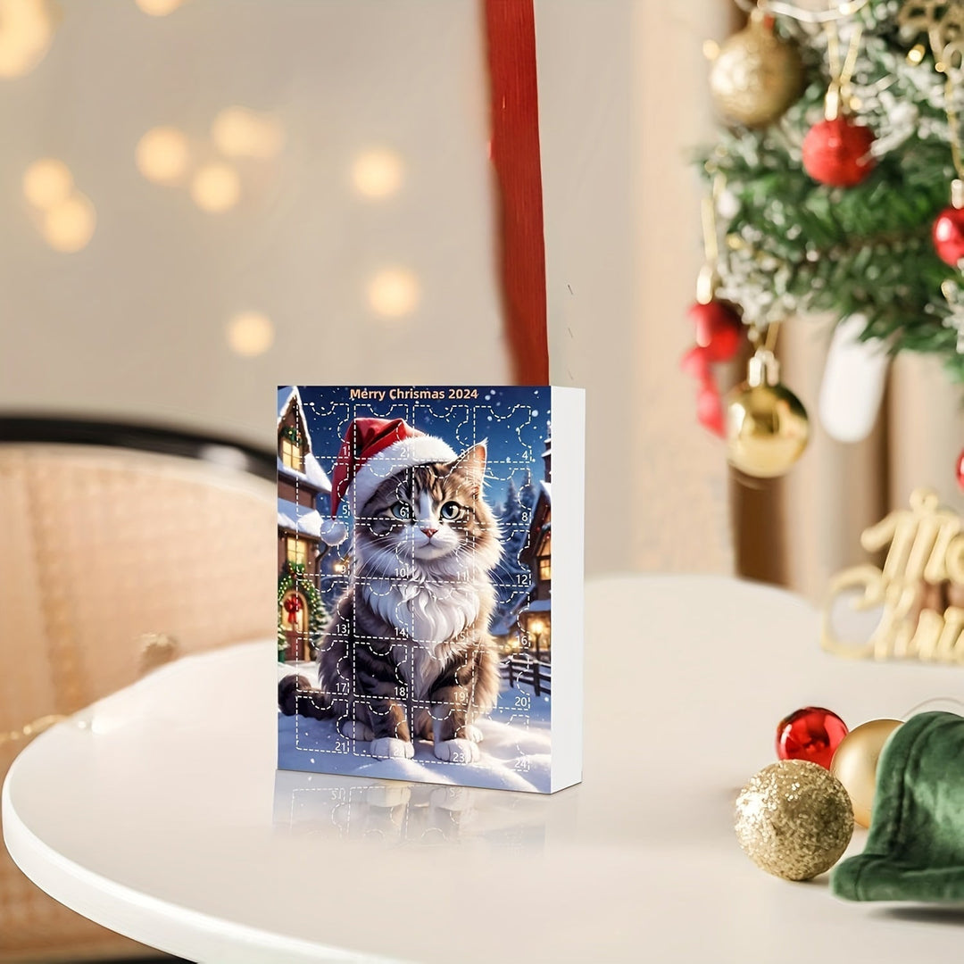 Skanto | Vintage Cats Advent Calendar – 24-dels julekalender med akrylhengelapper