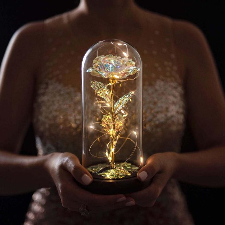Rose i Glass Dome Display | Skanto