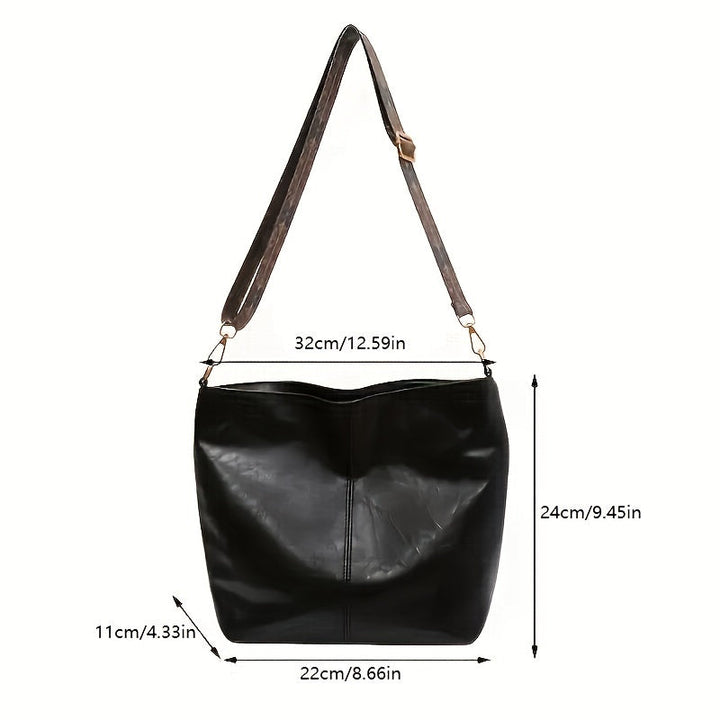 Skanto | CityPure PU Messengerbag – Hvit Urban Skulderveske med Glidelås