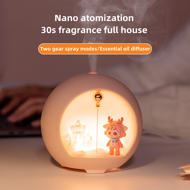 Skanto | Søt Tegnefilms Aromaterapi Lampe & USB Mini Luftfukter