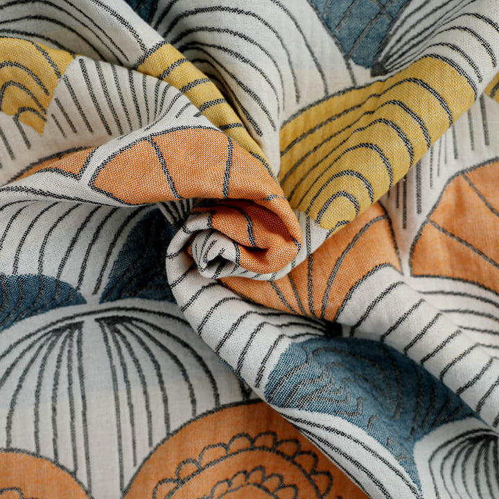 Skallprint Jacquard Bomull Håndkle 70x140cm | Skanto