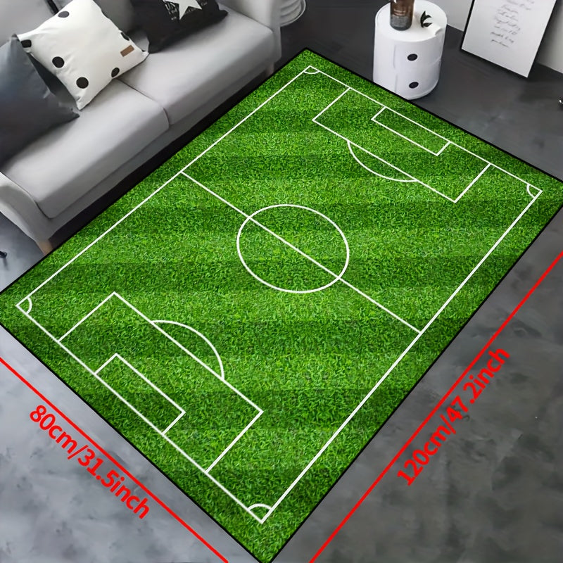Skanto | SoccerPlay | Antiskli Vaskbar Teppe for Stue & Soverom