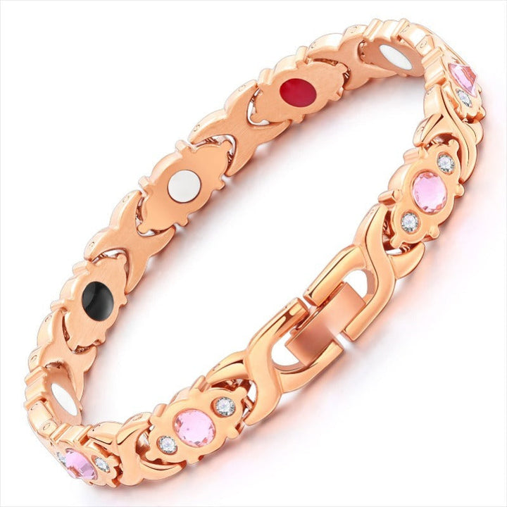 Skanto | Roségull Magnet Armbånd