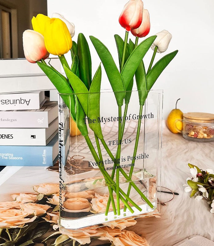 Skanto | Akryl Bok Vase – Moderne Dekorativ Blomsterholder