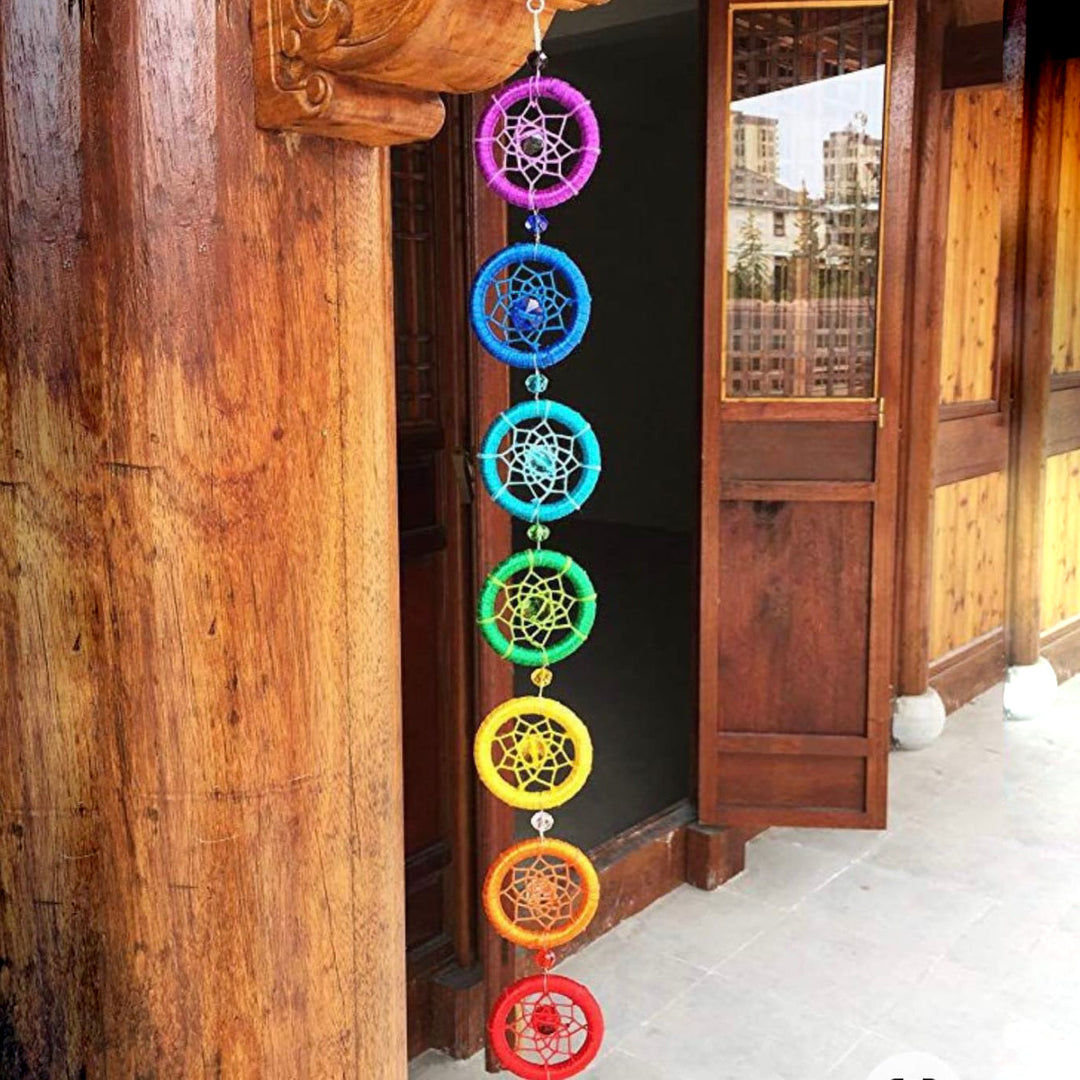 Skanto | Chakra Dreamcatcher Rainbow Yoga Wall Decoration