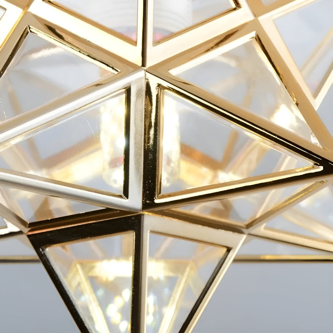 HaloStar Light - Elegant LED Taklampe med Stjerner | Skanto