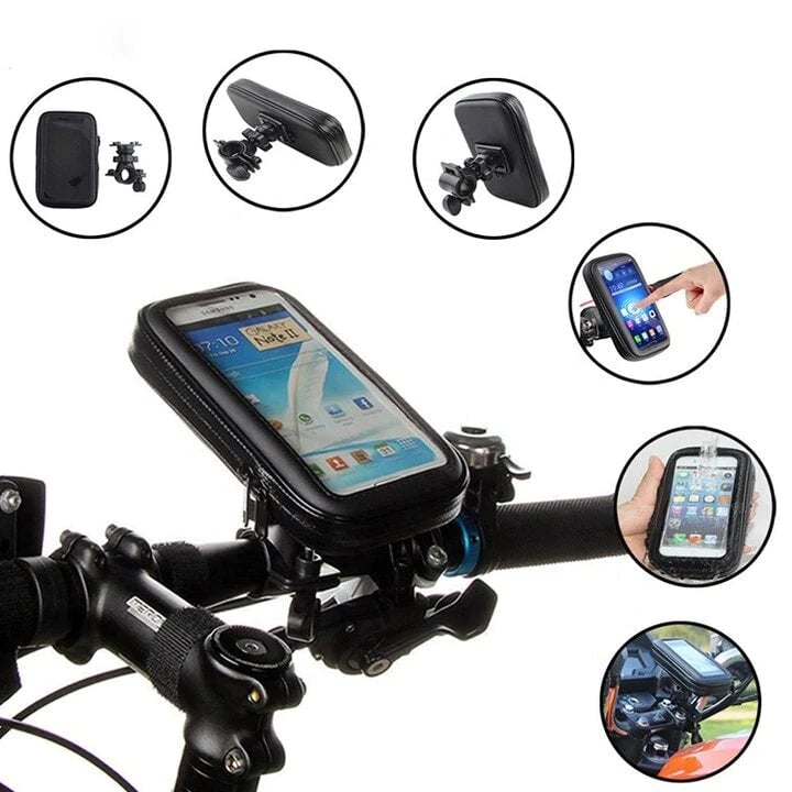 RideCharge Pro – Vanntett telefonholder med USB og 15W trådløs lading for sykkel og el-sykkel | Skanto