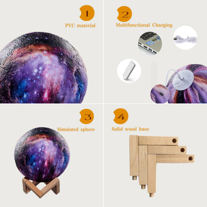 Skanto | Galaxy Moon Lamp