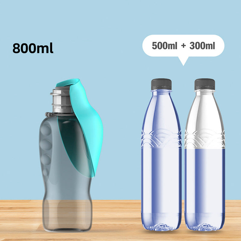 Bærbar 800ml Hundevannflaske. | Skanto