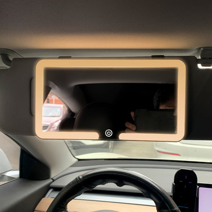 GlowMirror – Dimmbar sminkespeil med USB-lading Skanto