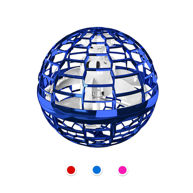 Flynova Pro flyvende ball spinnleketøy håndstyrt drone helikopter 360 graders roterende mini UFO med lys barnegave