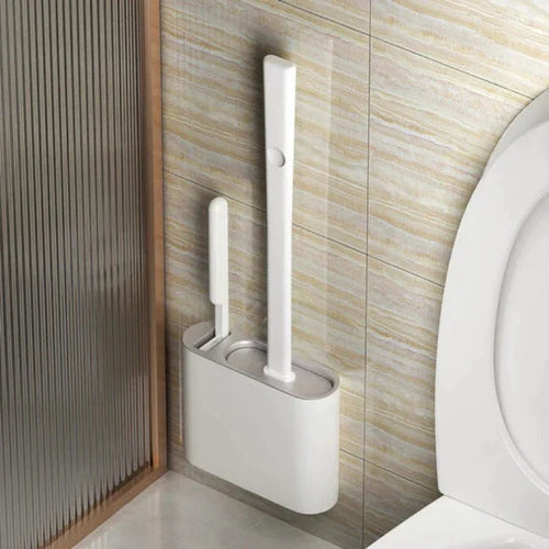 Silikon toalettbørste med veggholder – Ultimate hygiene løsning | Skanto