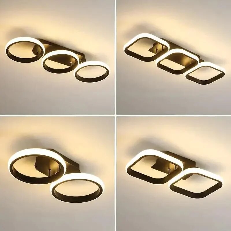 Moderne LED Ring Kroonlås – Minimalistisk Taklampe for Stue og Spiseområde | Skanto