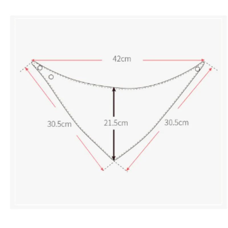 Norvo | Baby-Skjerf-Bib-Sett - Myke Trekantkluter med Søte Design