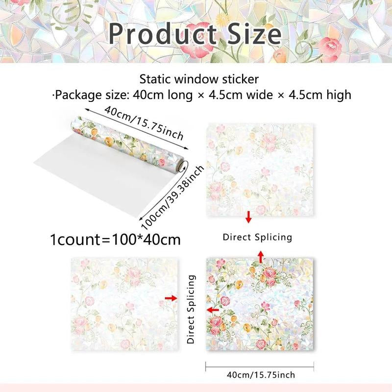 Skanto | Elegant Floral Vindus Klistremerke