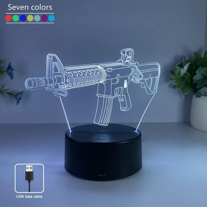 GeoLume - 3D LED skrivebordslampe med berøringsSkanto