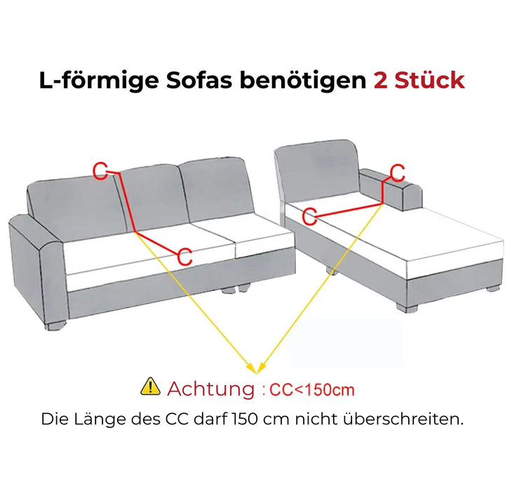 Skanto | SofaGuard™ | Elastisk fløyelssofa trekk som sparer deg for penger